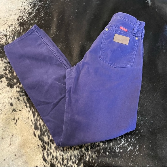 Wrangler Denim - VTG Purple 5 Pocket Wrangler Western Cowgirl Rodeo Jeans! Size 11 X 32 (28x12x32